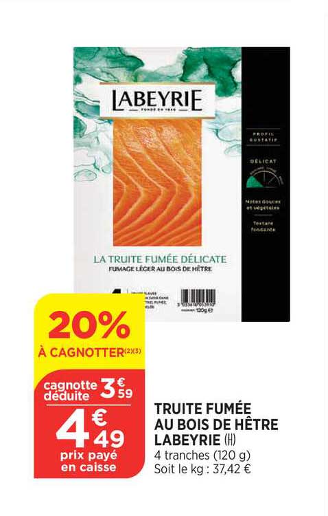 Truite Fumée Au Bois De Hêtre Labeyrie