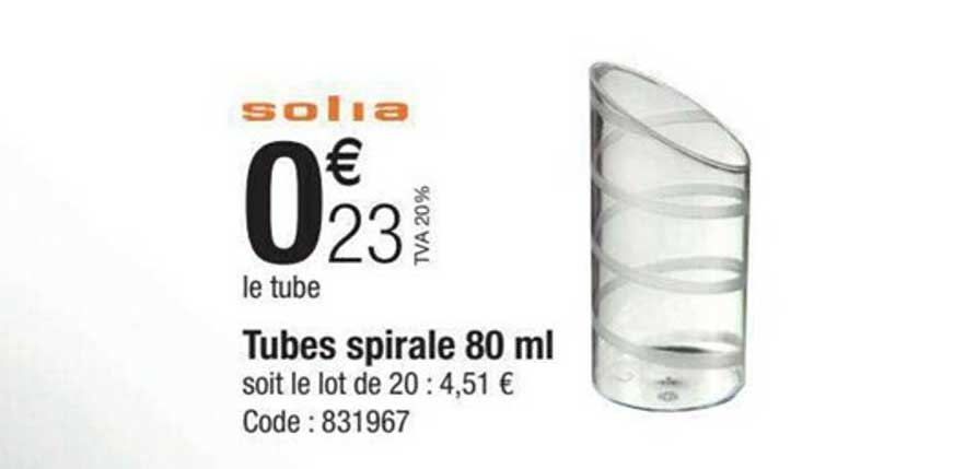 tubes spirale 80 ml solia