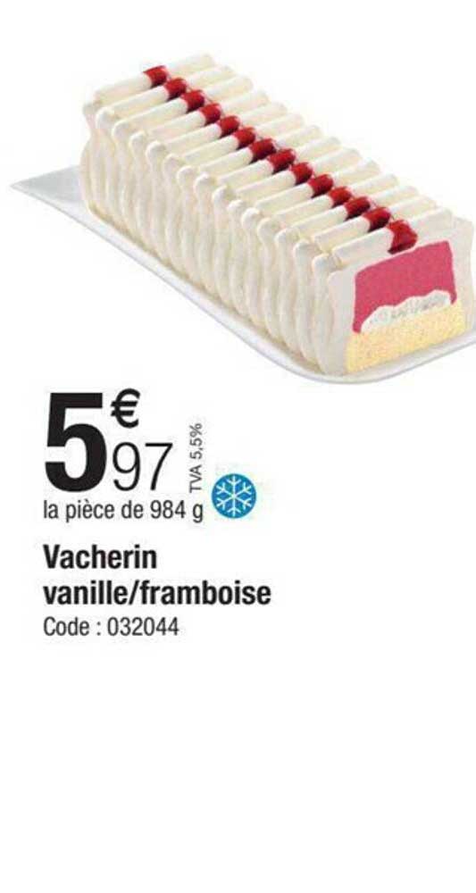 vacherin vanille-framboise