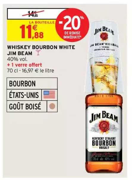whiskey bourbon white jim beam