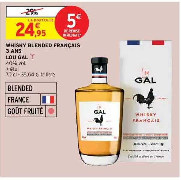 whisky blended français 3 ans lou gal