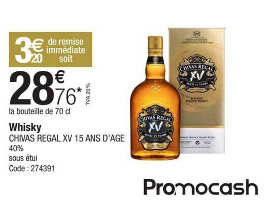 whisky chivas regal xV 15 ans d'âge