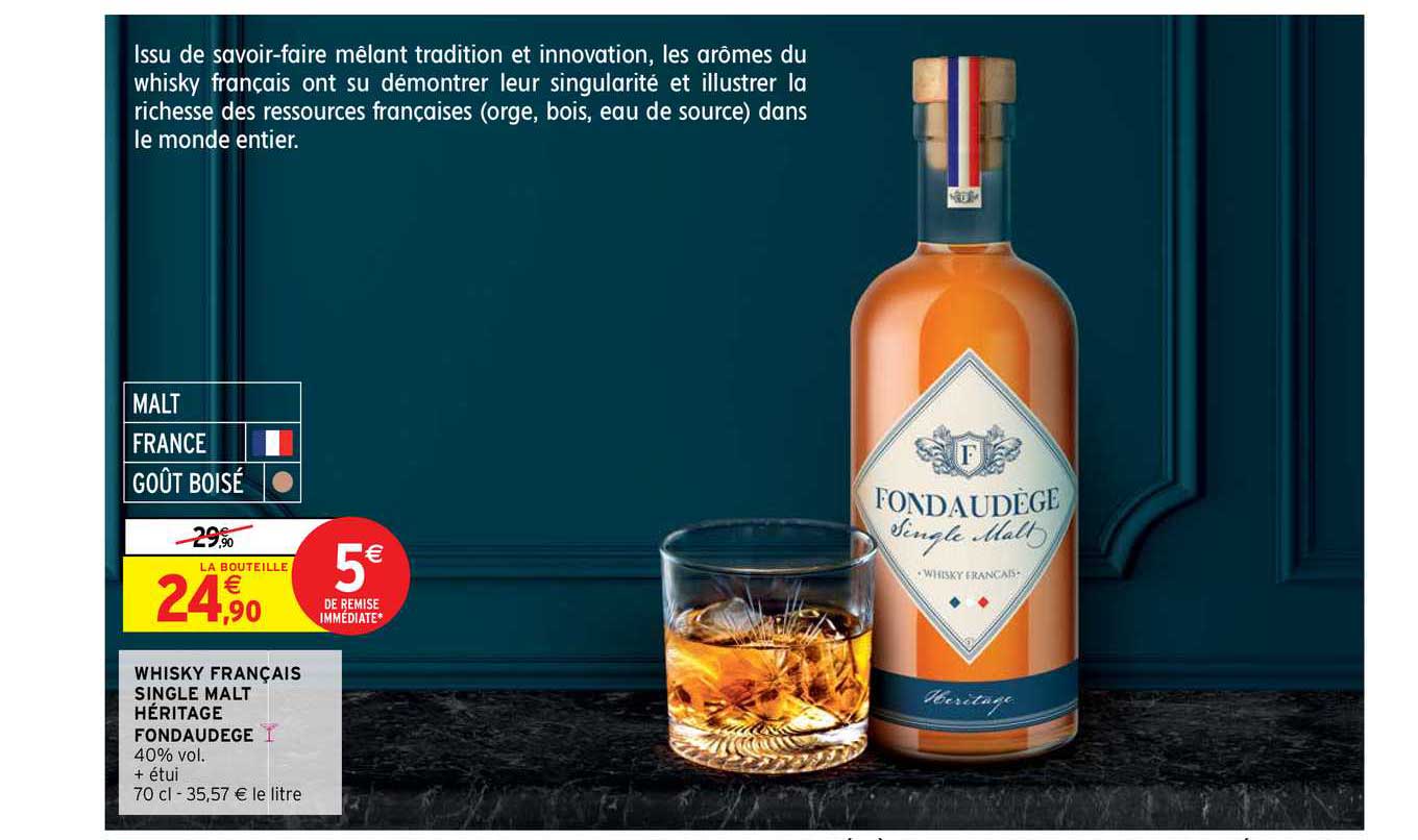 whisky français single malt héritage fondaudege