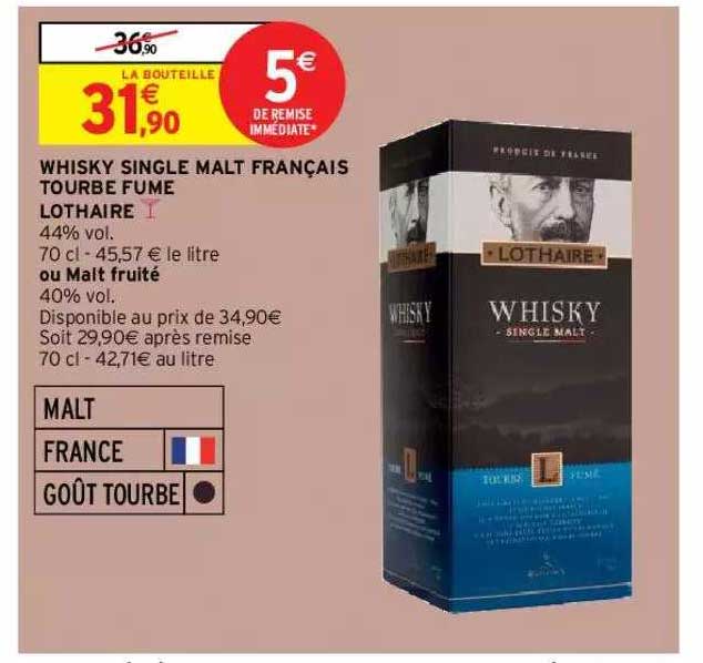whisky single malt français tourbe fumé lothaire