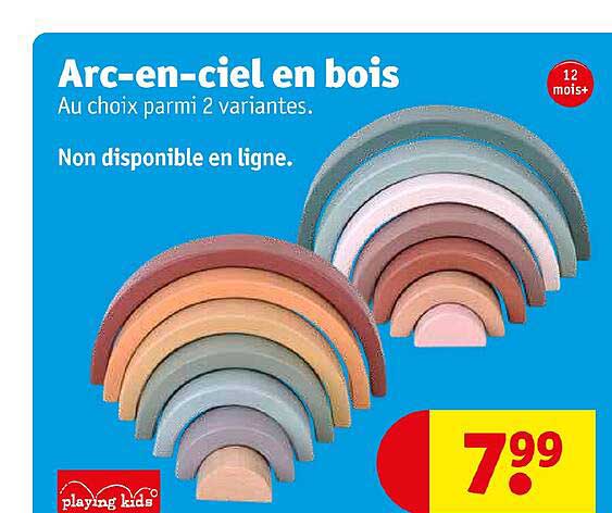 arc-en-ciel en bois playing kids