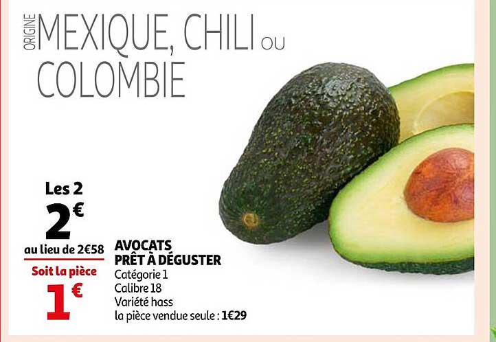 avocats prêt à déguster