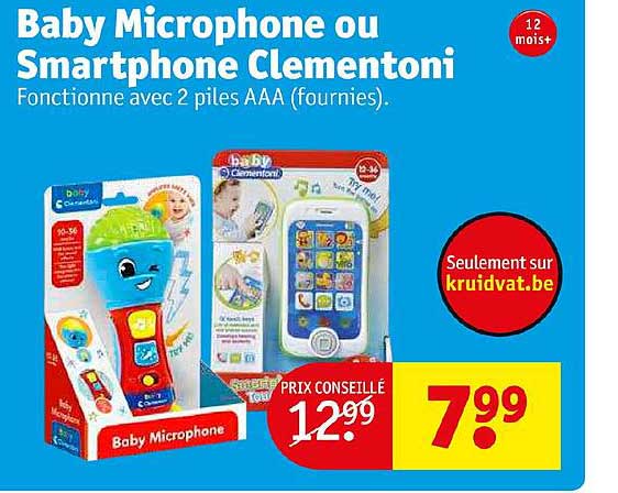 baby microphone ou smartphone clementoni