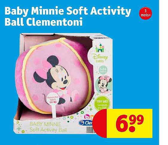 baby minnie soft activity ball clementoni