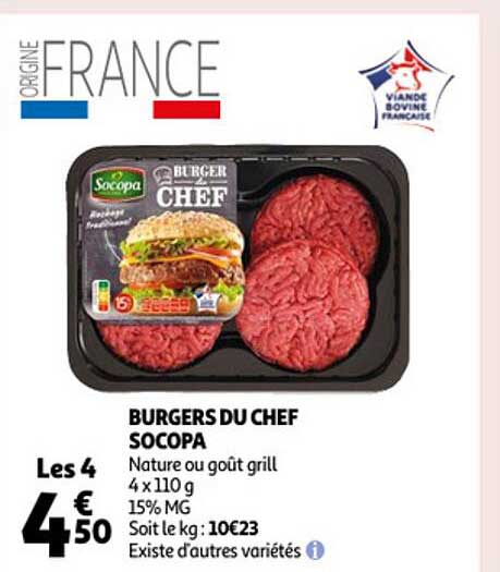 Burgers Du Chef Socopa