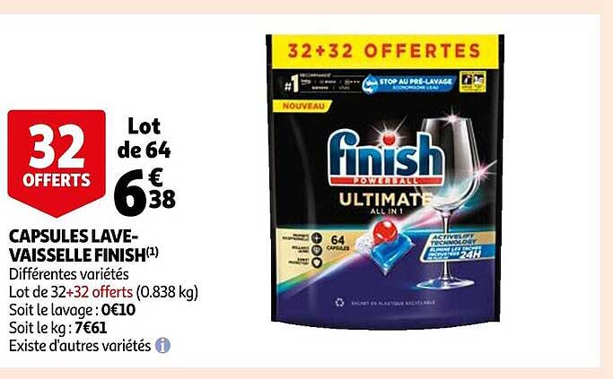 capsules lave-vaisselle finish