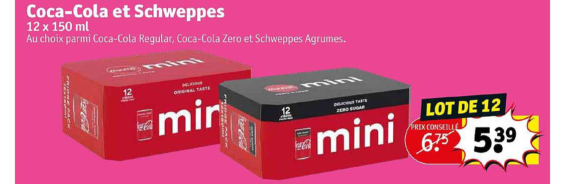 coca-cola et schweppes