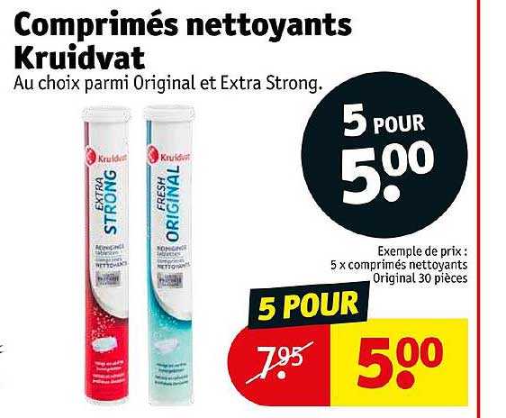 comprimés nettoyants kruidvat