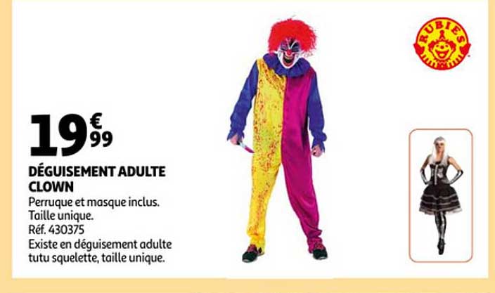 Déguisement Adulte Clown