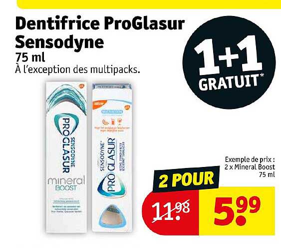 Dentifrice Proglasur Sensodyne