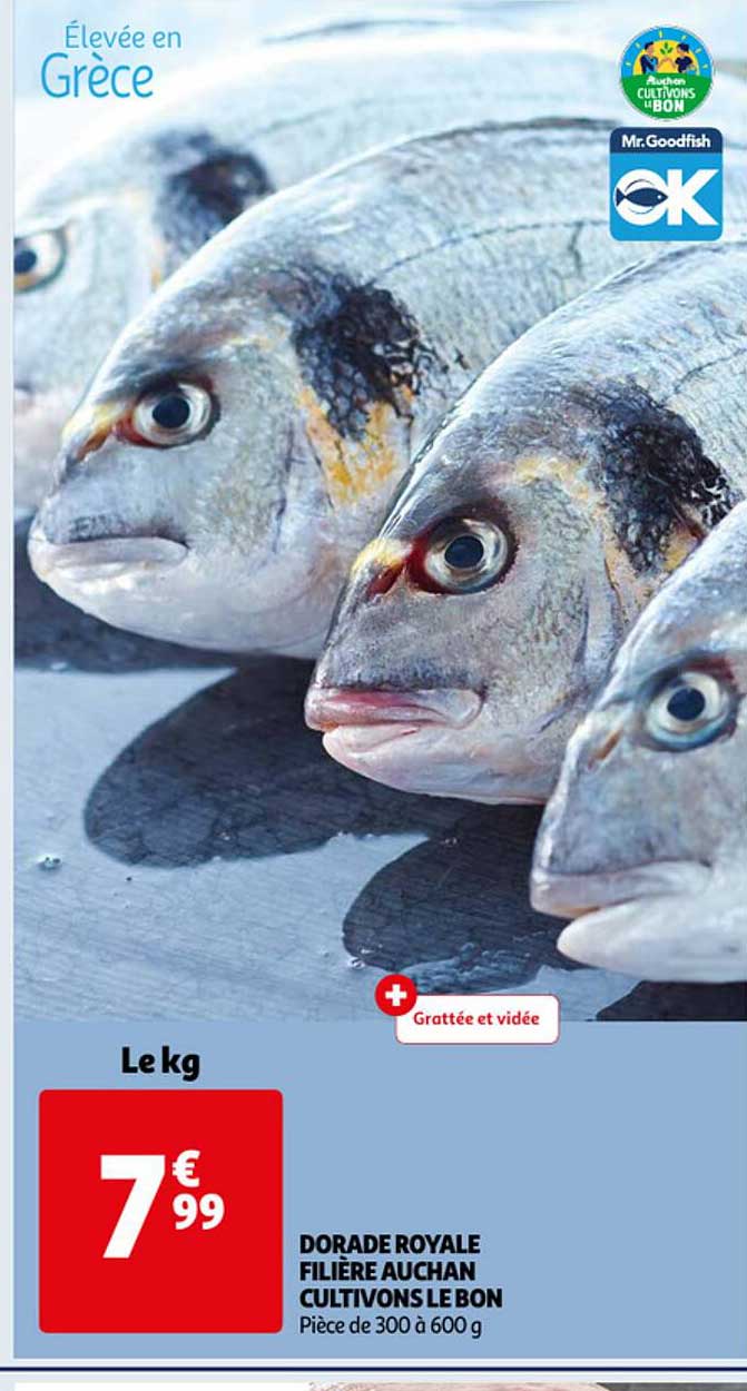 dorade royale filière auchan cultivons le bon