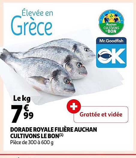 dorade royale filière auchan cultivons le bon