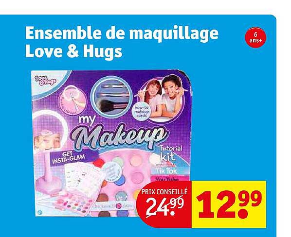 ensemble de maquillage love & hugs