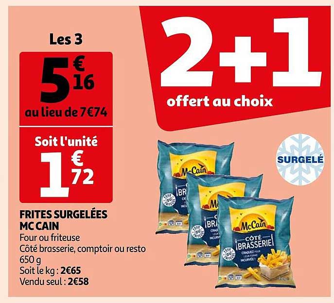 Frites Surgelées Mc Cain