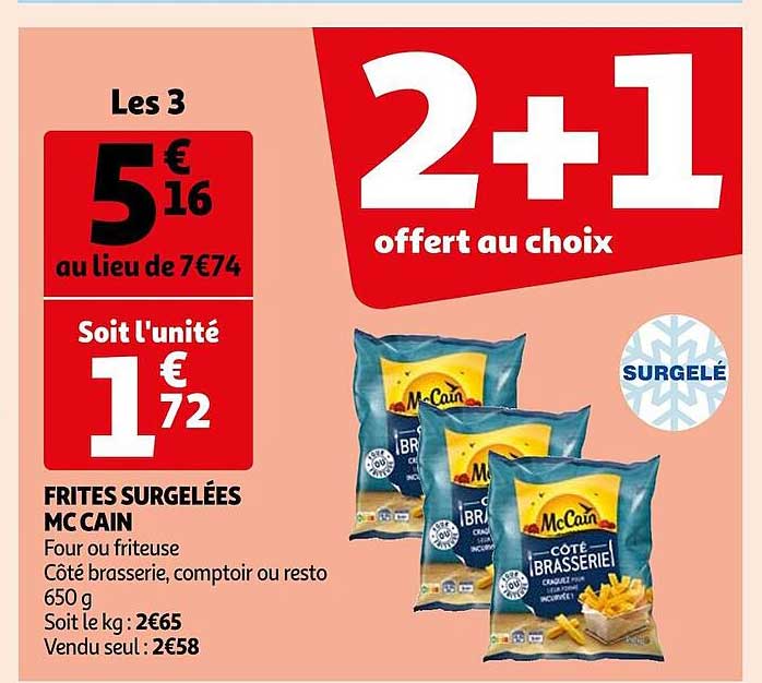 Frites Surgelées Mc Cain