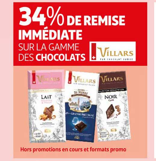 La Gamme Des Chocolats Villars