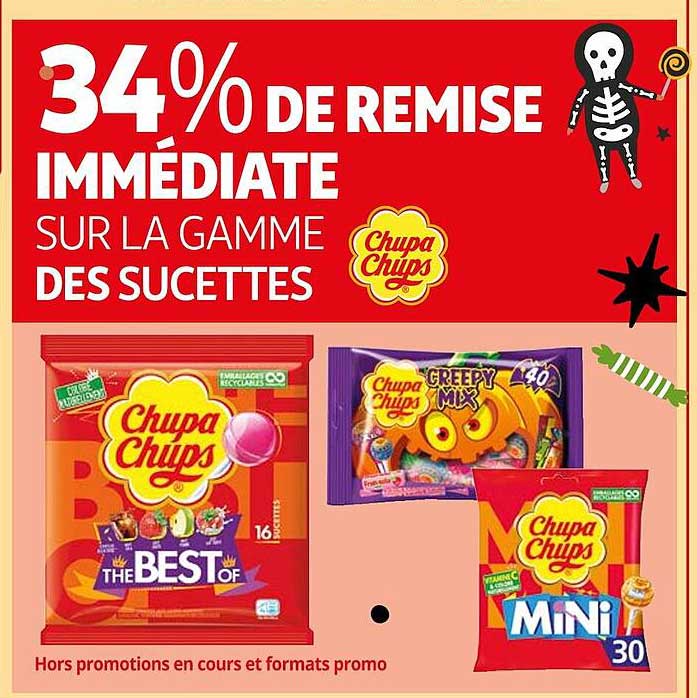 la gamme des sucettes chupa chups