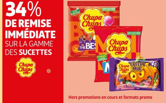la gamme des sucettes chupa chups