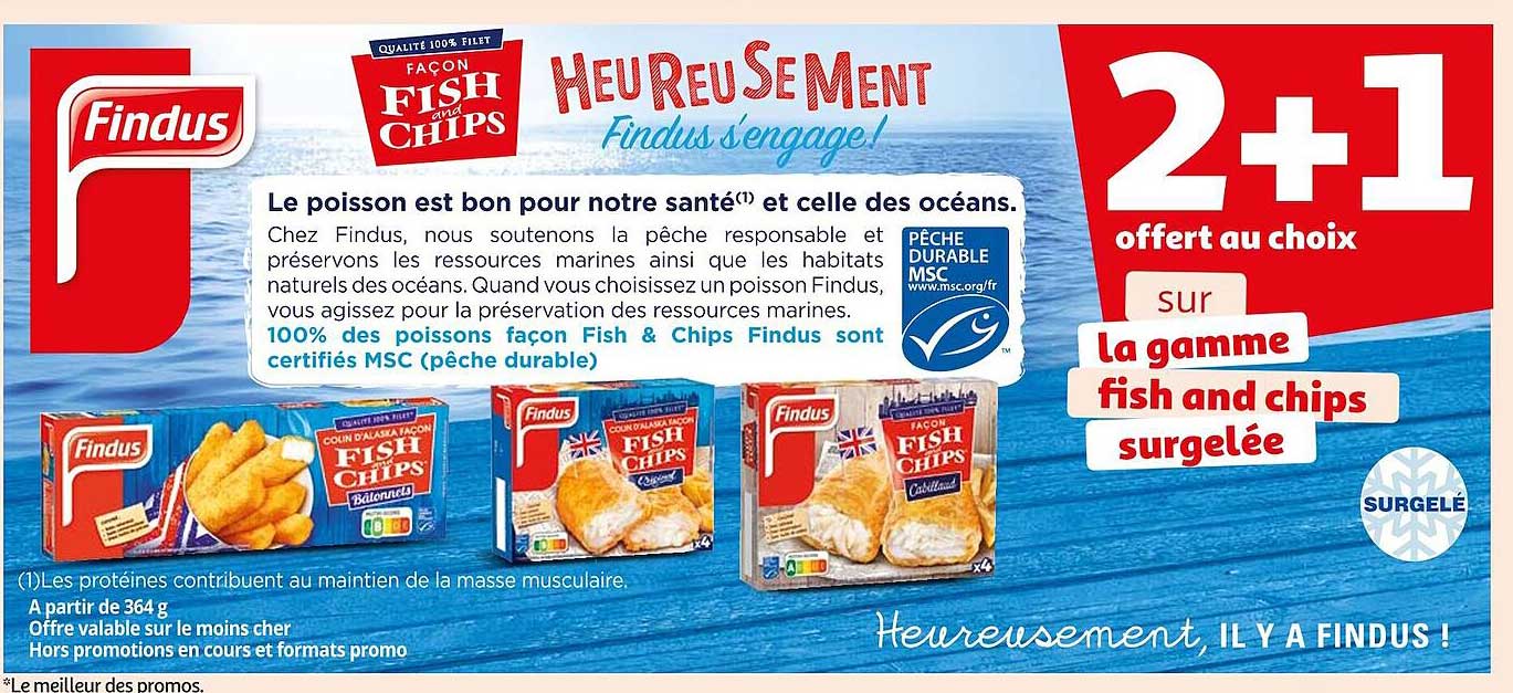 la gamme fish and chips surgelée