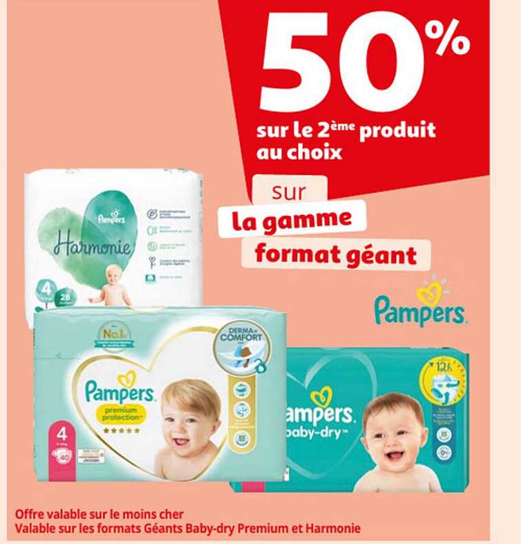 la gamme format géant pampers