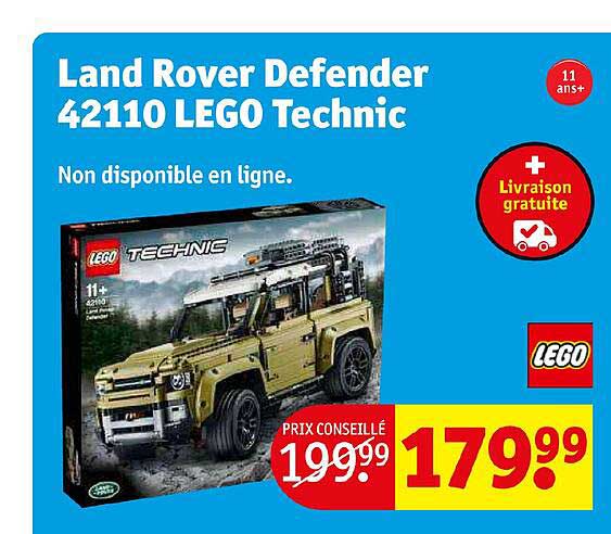 land rover defender 42110 lego technic