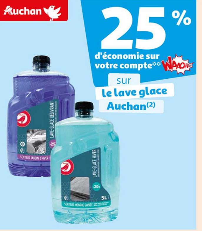 le lave glace auchan