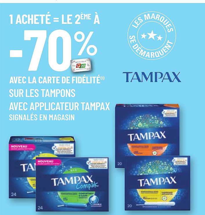 les tampons avec applicateur tampax