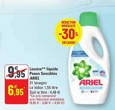 lessive liquide peaux sensibles ariel