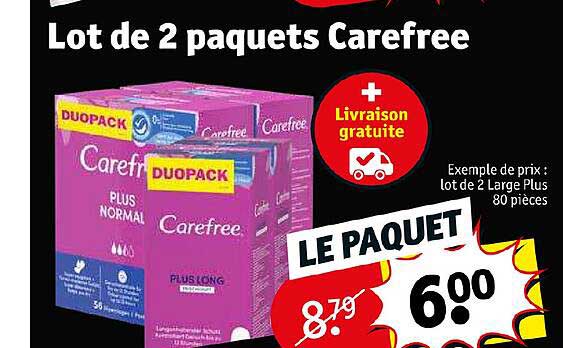 lot de 2 paquets carefree