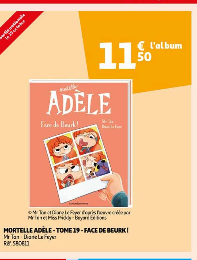 mortelle adèle - tome 19 - face de beurk!