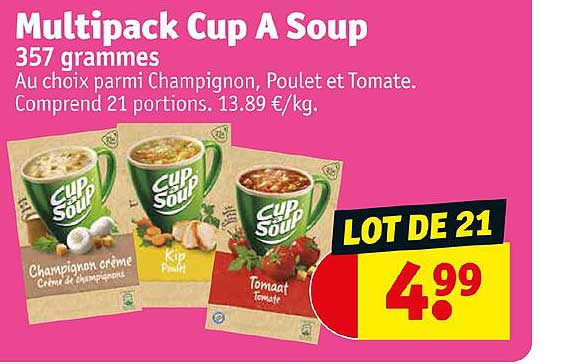 multipack cup a soup