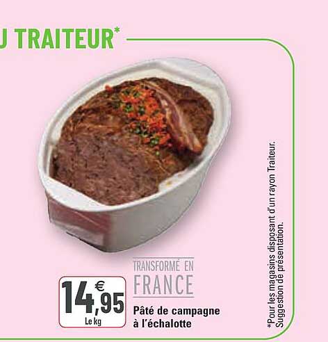 pâté de campagne à l'échalotte