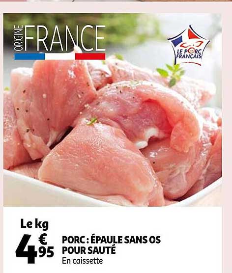 Porc : épaule Sans Os Pour Sauté