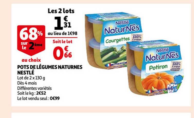 pots de légumes naturnes nestlé