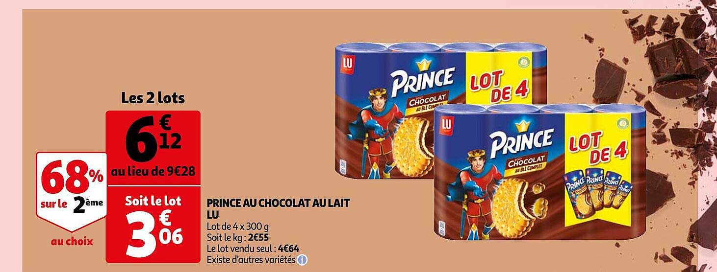 Prince Au Chocolat Au Lait Lu