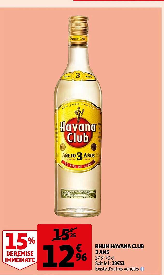 rhum havana club 3 ans