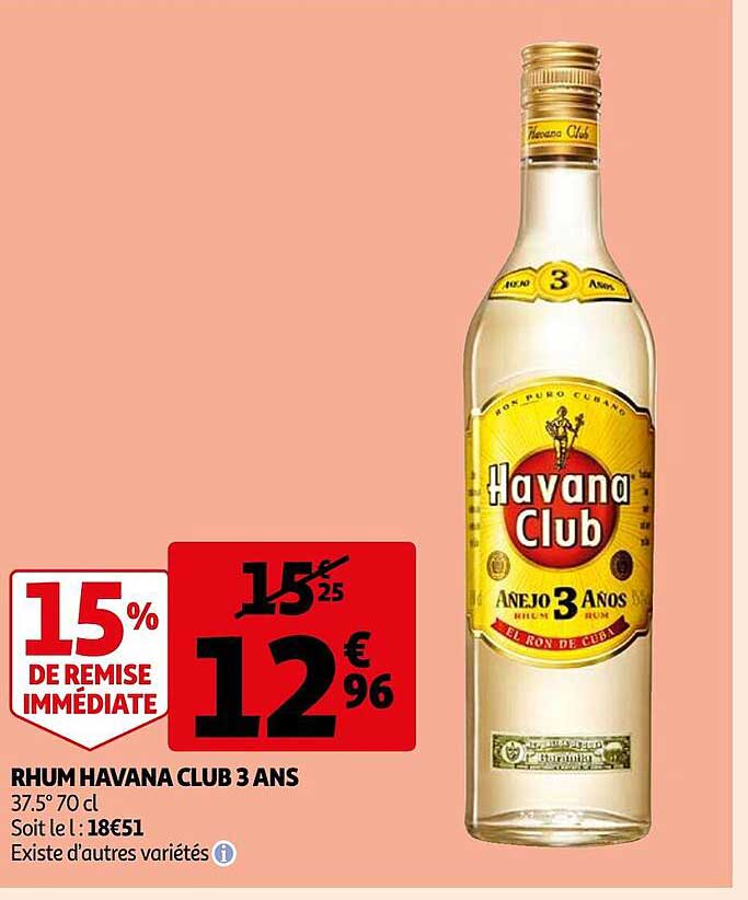 rhum havana club 3 ans