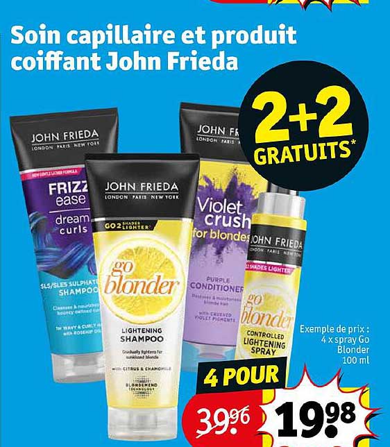 soin capillaire et produit coiffant john frieda