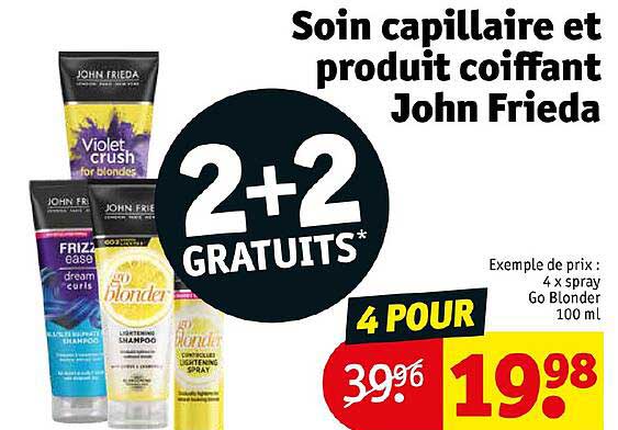 soin capillaire et produits coiffant john  frieda