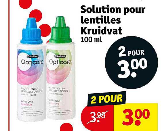 Solution Pour Lentilles Kruidvat