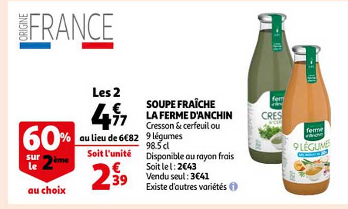 soupe fraîche la ferme d'anchin