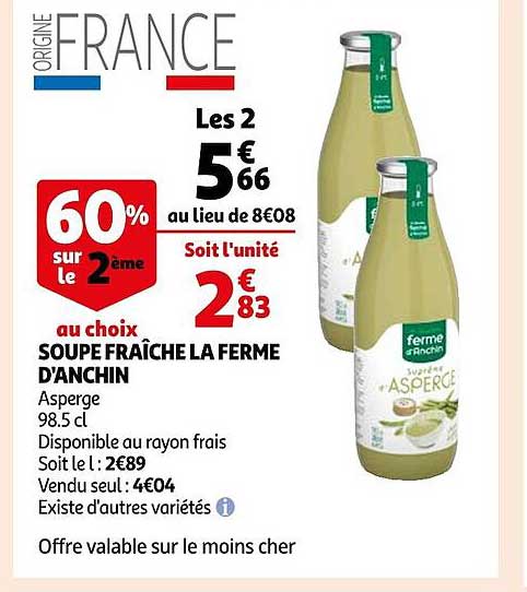 Soupe Fraîche La Ferme D'anchin