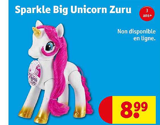 sparkle big unicorn zuru