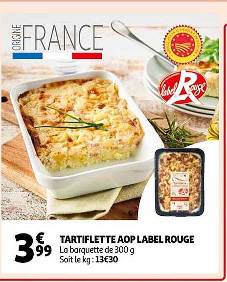 Tartiflette Aop Label Rouge