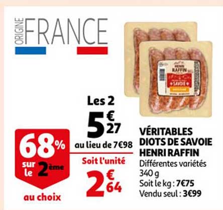 Véritables Diots De Savoie Henri Raffin