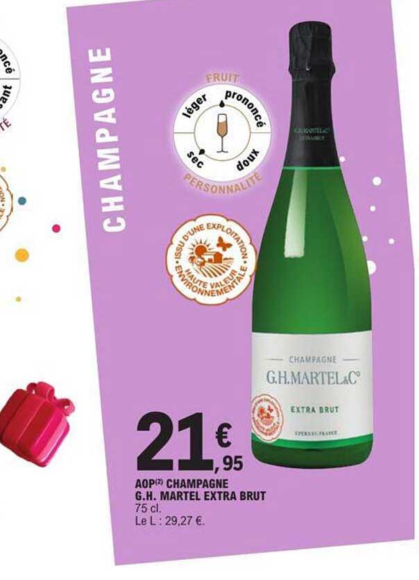 aop champagne g.h. martel extra brut